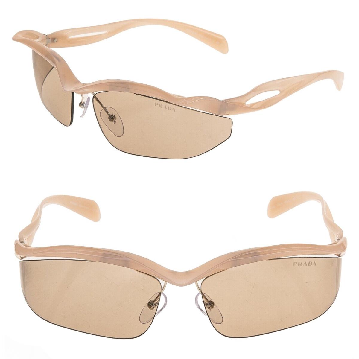 Prada Morph Beige Peach Fluid Wavy PRA25S A25 Wrap Fashion Unisex Sunglasses