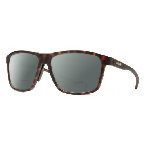 Smith Pinpoint Unisex Polarized Bifocal Sunglasses in Tortoise Havana Brown 59mm Grey