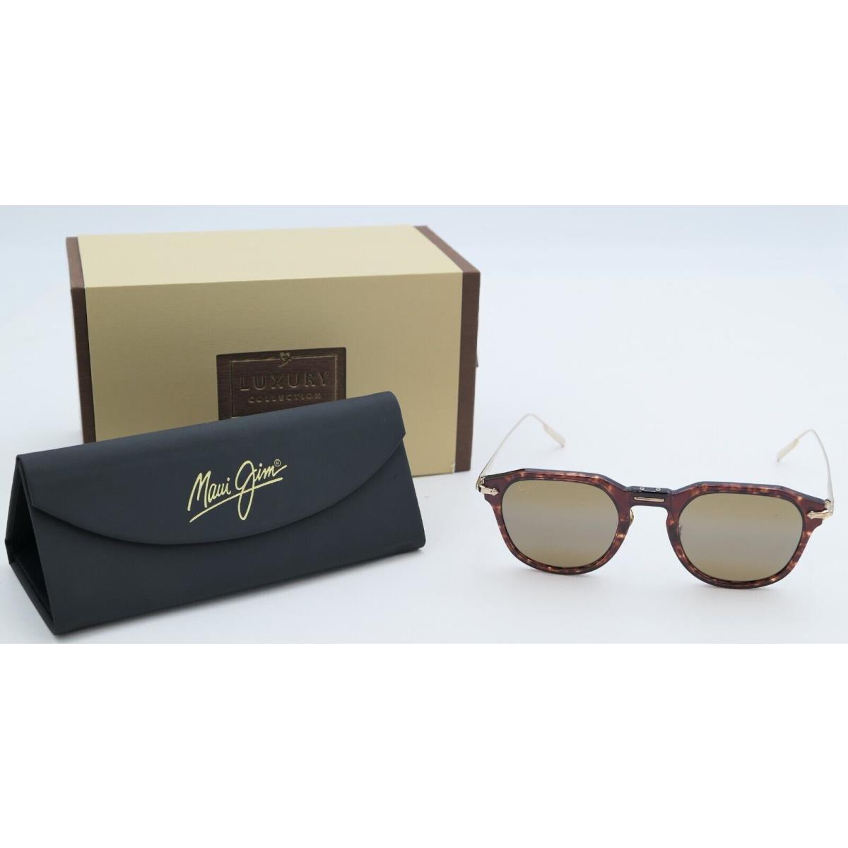 Maui Jim Alika Polarized Luxury Sunglasses H837-10 Tortoise w/ Gold Bronze