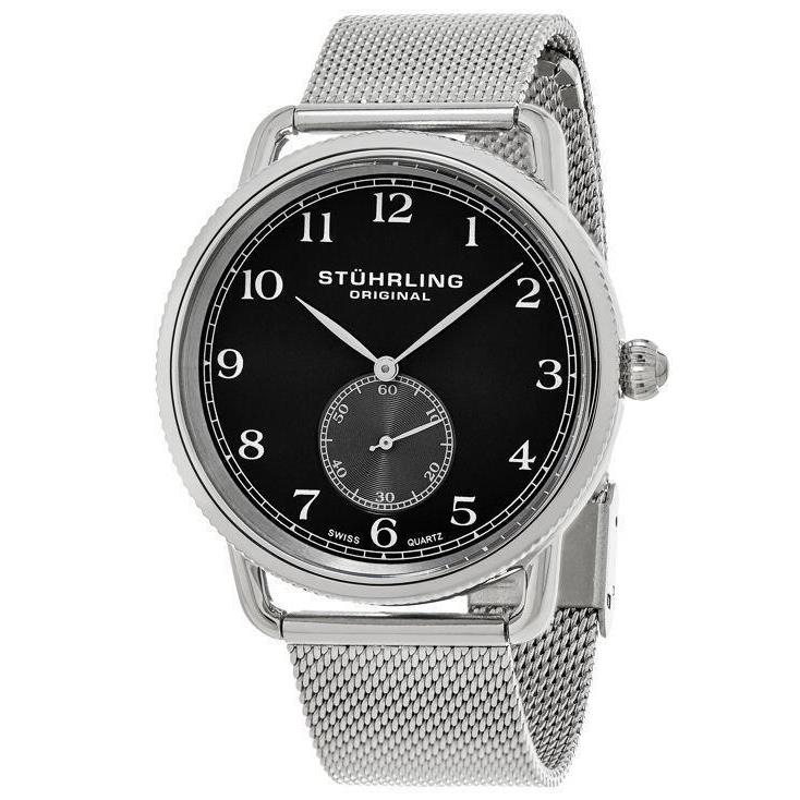 Stuhrling 207M 02 Classique Quartz Mesh Bracelet Mens Watch