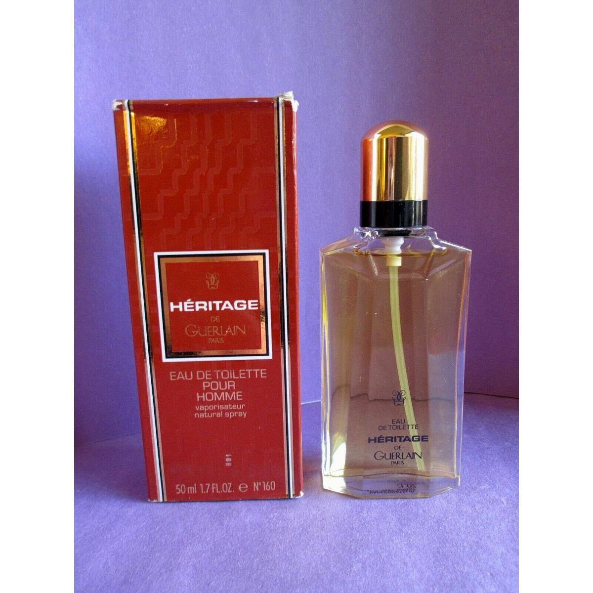 Heritage Guerlain 1992 Vintage Eau de Toilette Pour Homme 50 ml 1.7 oz Worn Box