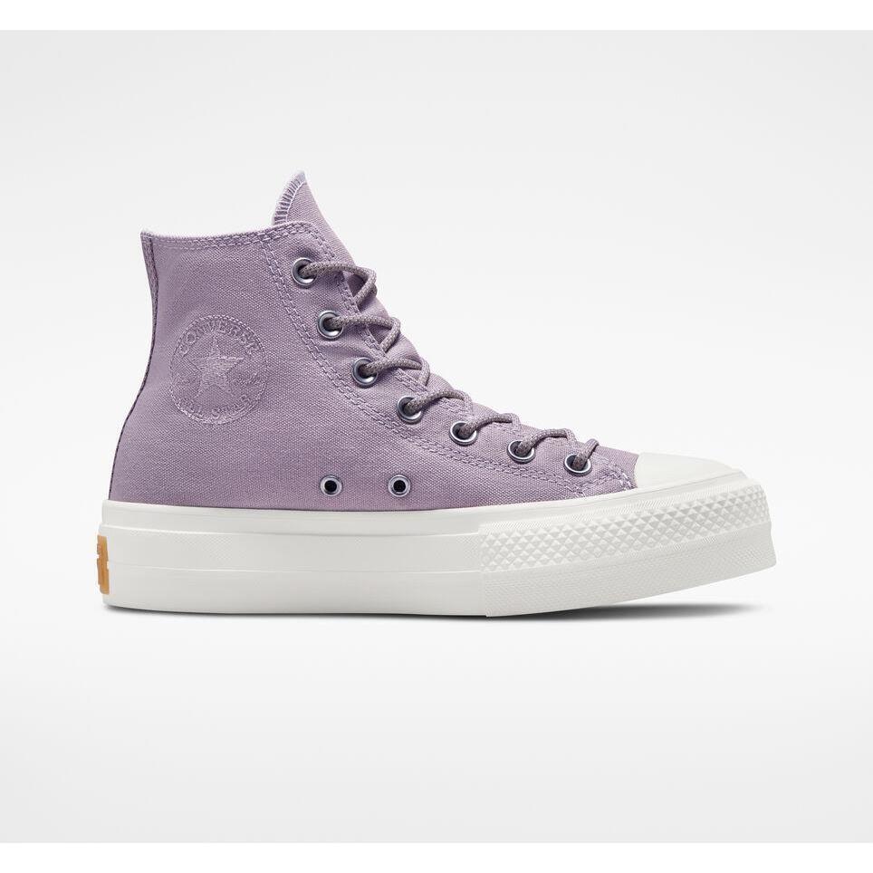 Converse Lavender Purple Lift Chuck Taylor All Star Hi Top Platform Sneakers