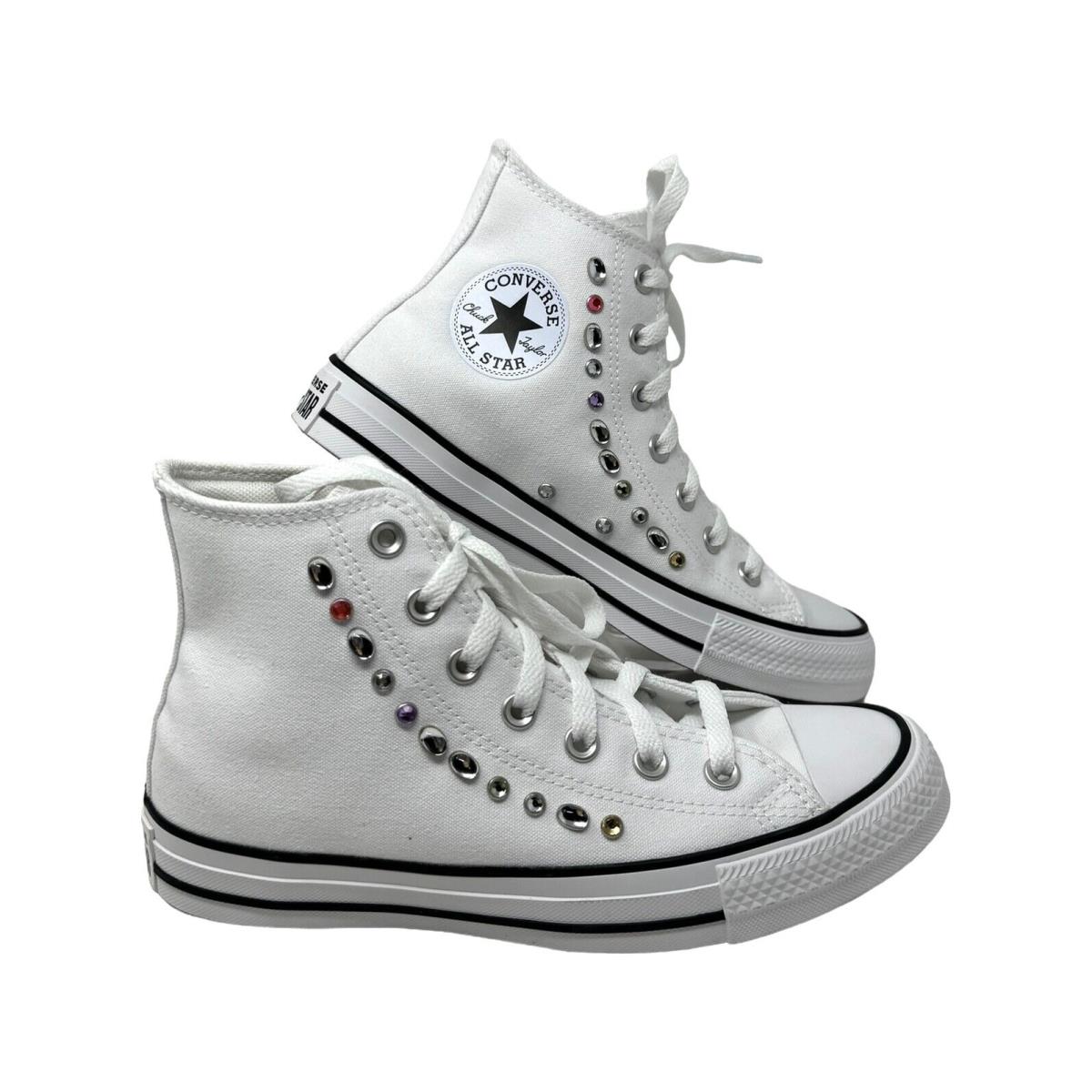 Converse Chuck Taylor High Sneakers Canvas White Skate Shoes Women Size A10290C