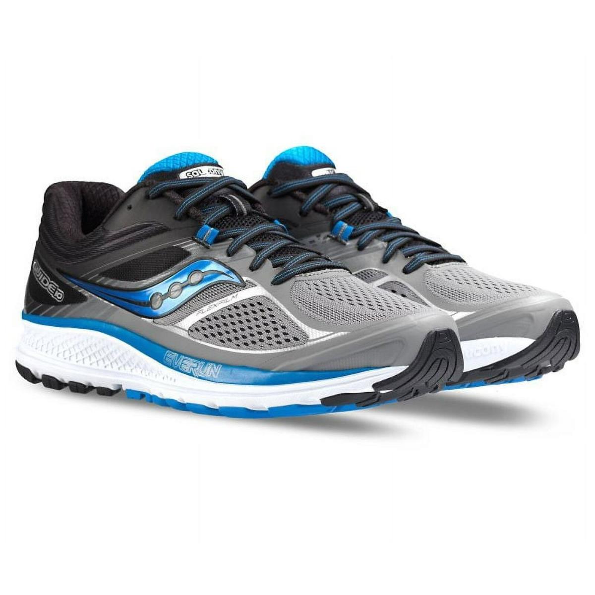 S20351-1 Mens Saucony Guide 10 Wide Width - Gray/Black/Blue