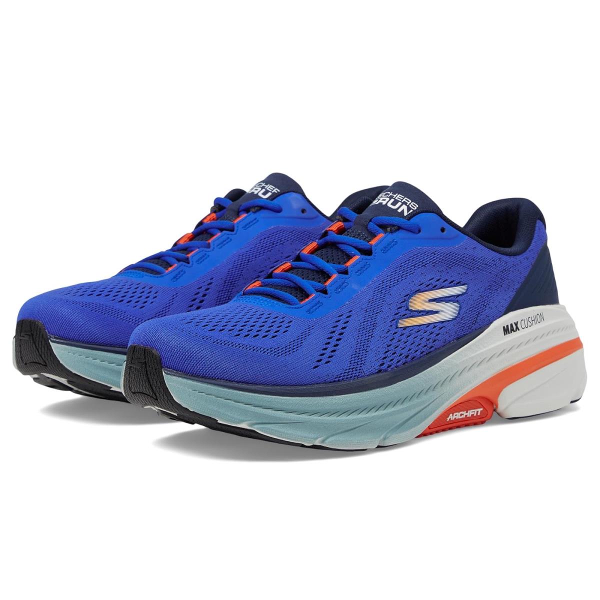 Man`s Shoes Skechers Max Cushioning Arch Fit 2.0 - Immense Cruiser - Blue