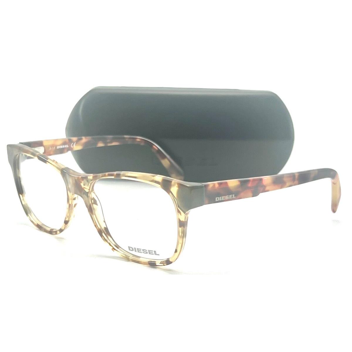 Diesel DL5087 053 Blonde Havana Eyeglasses 53-15 145 W/case