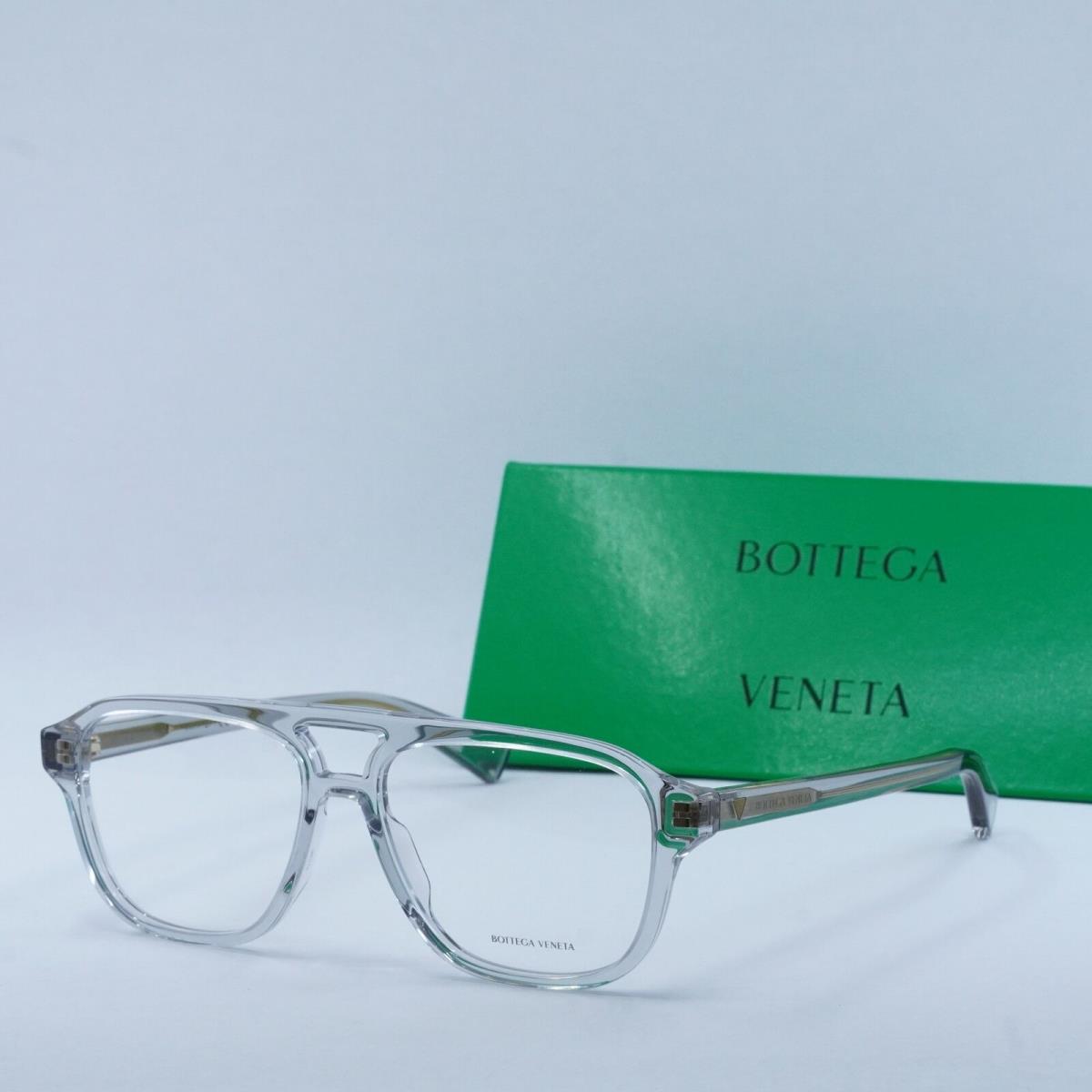 Bottega Veneta BV1294O 004 Transparent Light Grey 56mm Eyeglasses