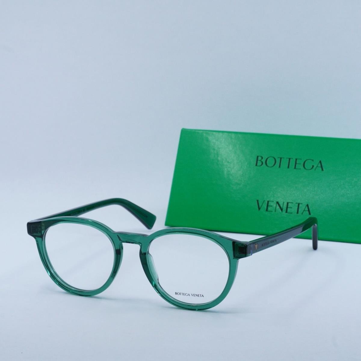 Bottega Veneta BV1225O 006 Transparent Bottle Green 50mm Eyeglasses