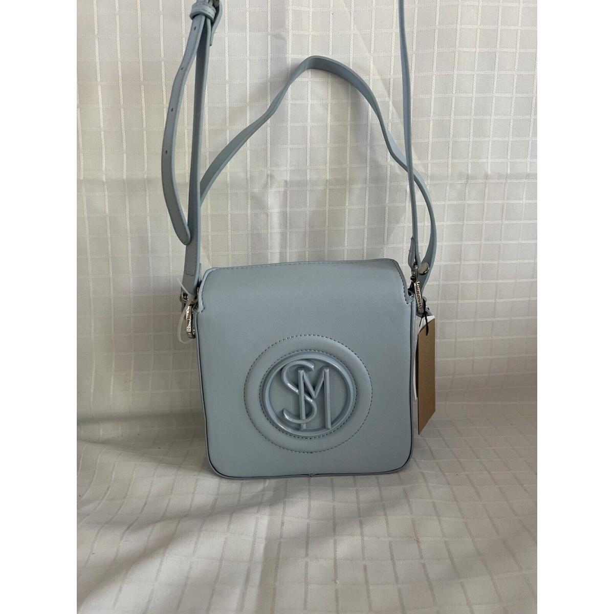 Steve Madden Light Blue Brosalia Magnetic Handle SM Logo Purse Rare