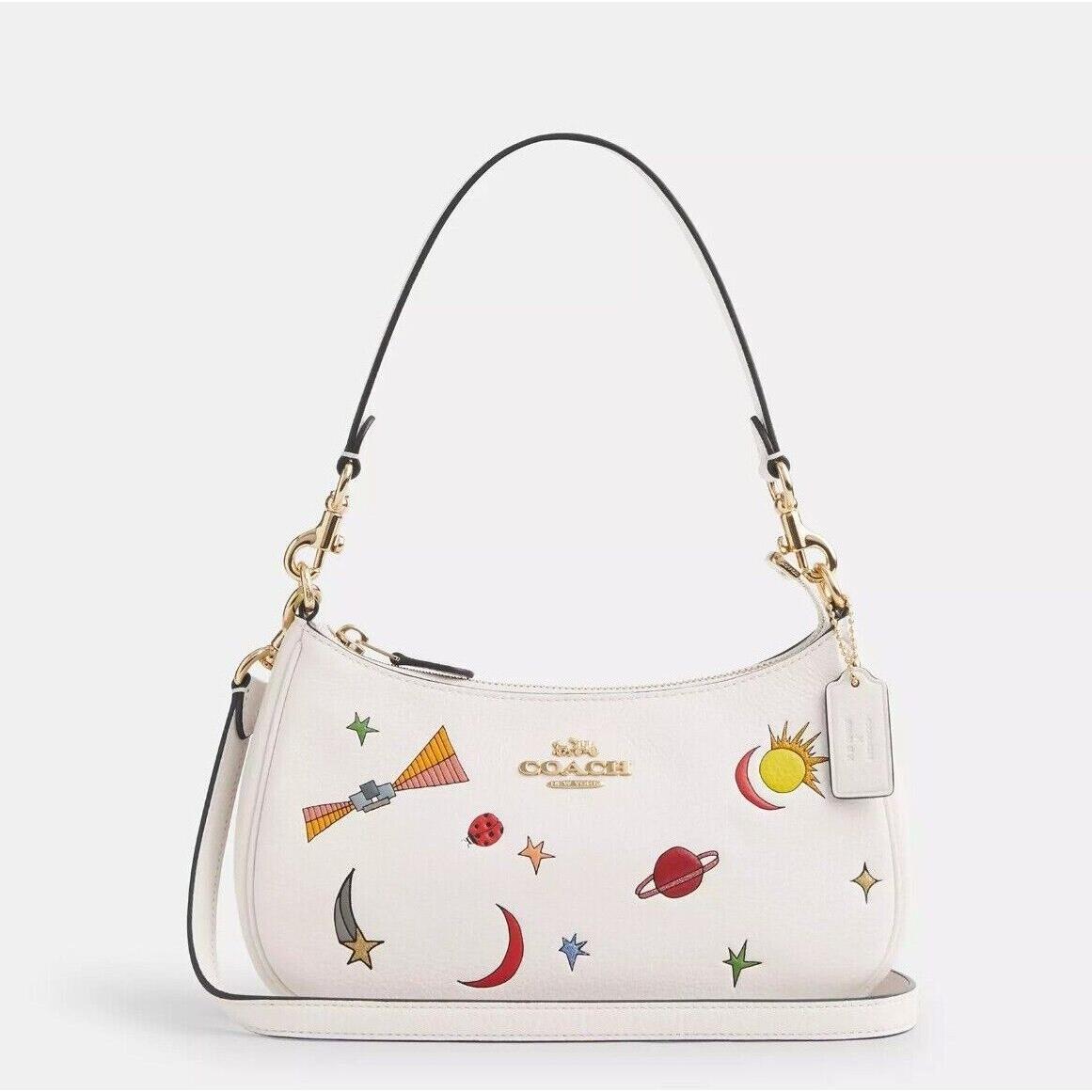 Coach X Observed By Us Teri Shoulder Bag In Leather with Print CU388 Purse