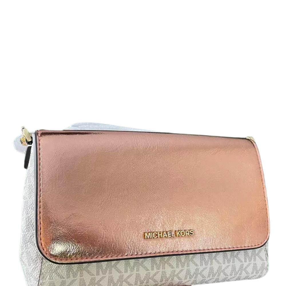 Michael Kors Medium Logo Convertible Crossbody Bag Primrose Patent