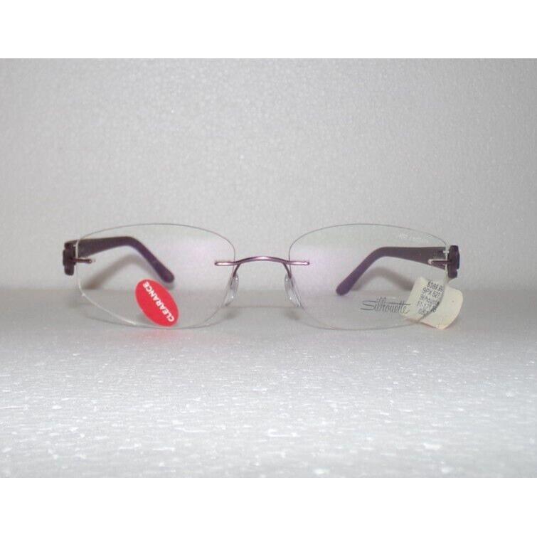 Titan Silhouette 4297 40 6052 Purple Rimless Eyeglasses 51-17-135 Glasses