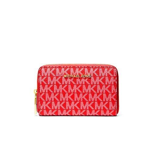 Michael Kors Small Logo Wallet Lacquer Red with Gift Box 32H1GJ6D0V