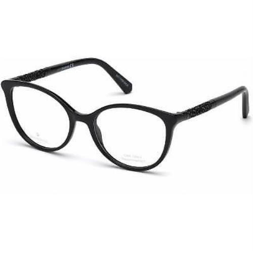 Swarovski SK5258-V-1-53 001 Shiny Black Eyeglasses