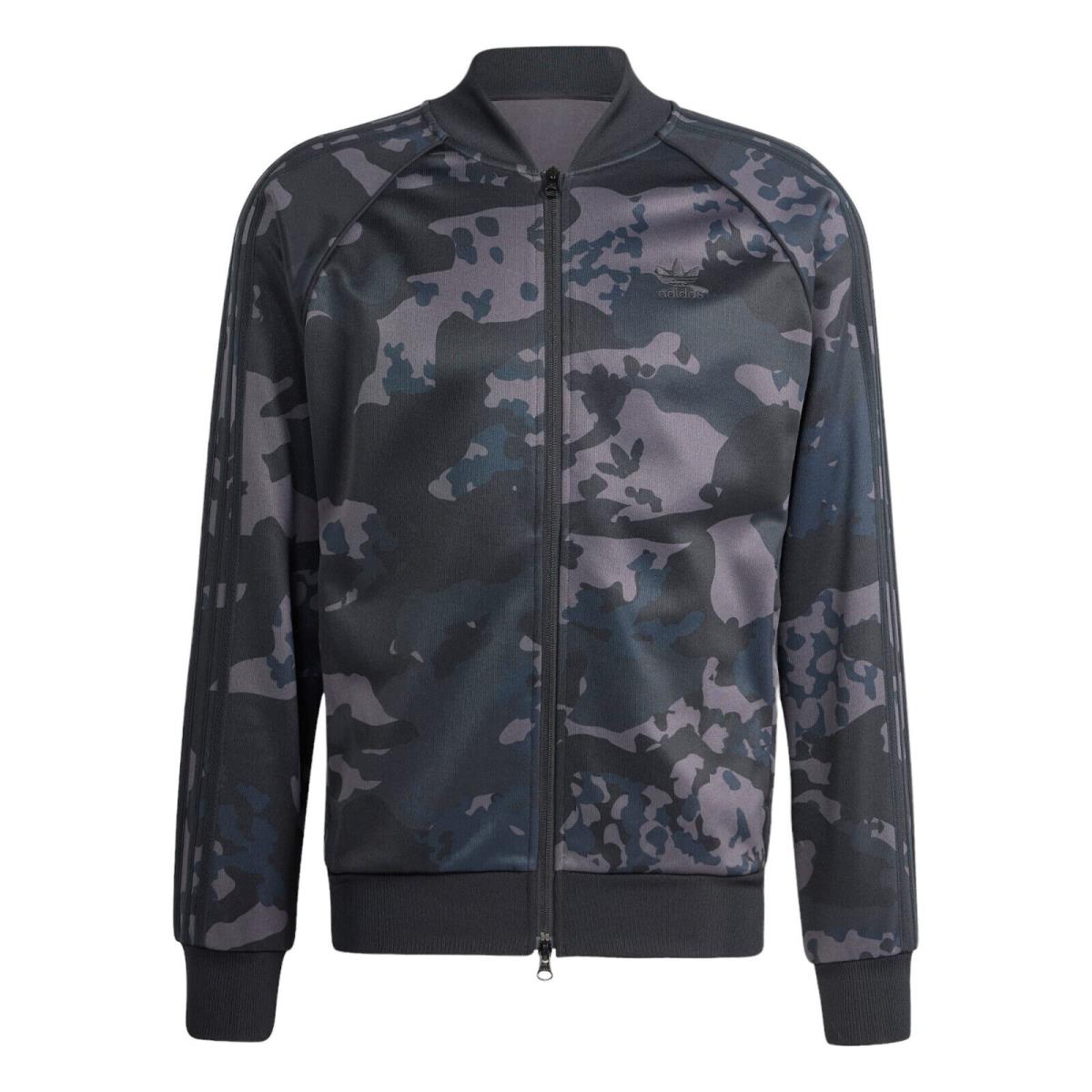 Men`s Adidas Originals Primeblue Black Camo Sstr Superstar Track Jacket