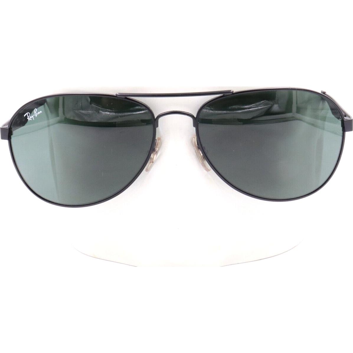 Ray Ban Black Aviator Green Sunglasses RB3549 006/71 58