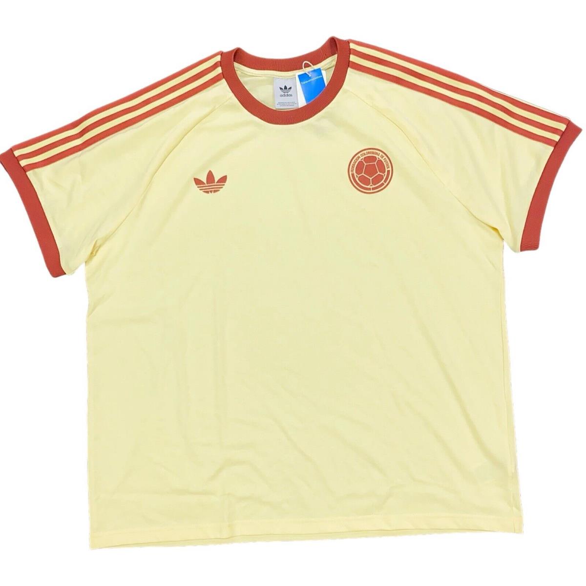 Adidas Originals Adicolor OG Colombia 3-Stripes Trefoil Tee Size 3XL IU2182