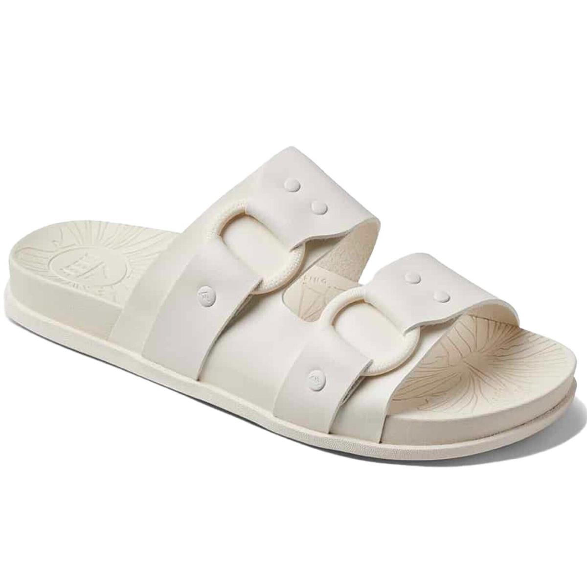 Reef CJ2816 Women`s Cushion Vera Cruz Whisper White Chunky Non Slip Slide Sandal