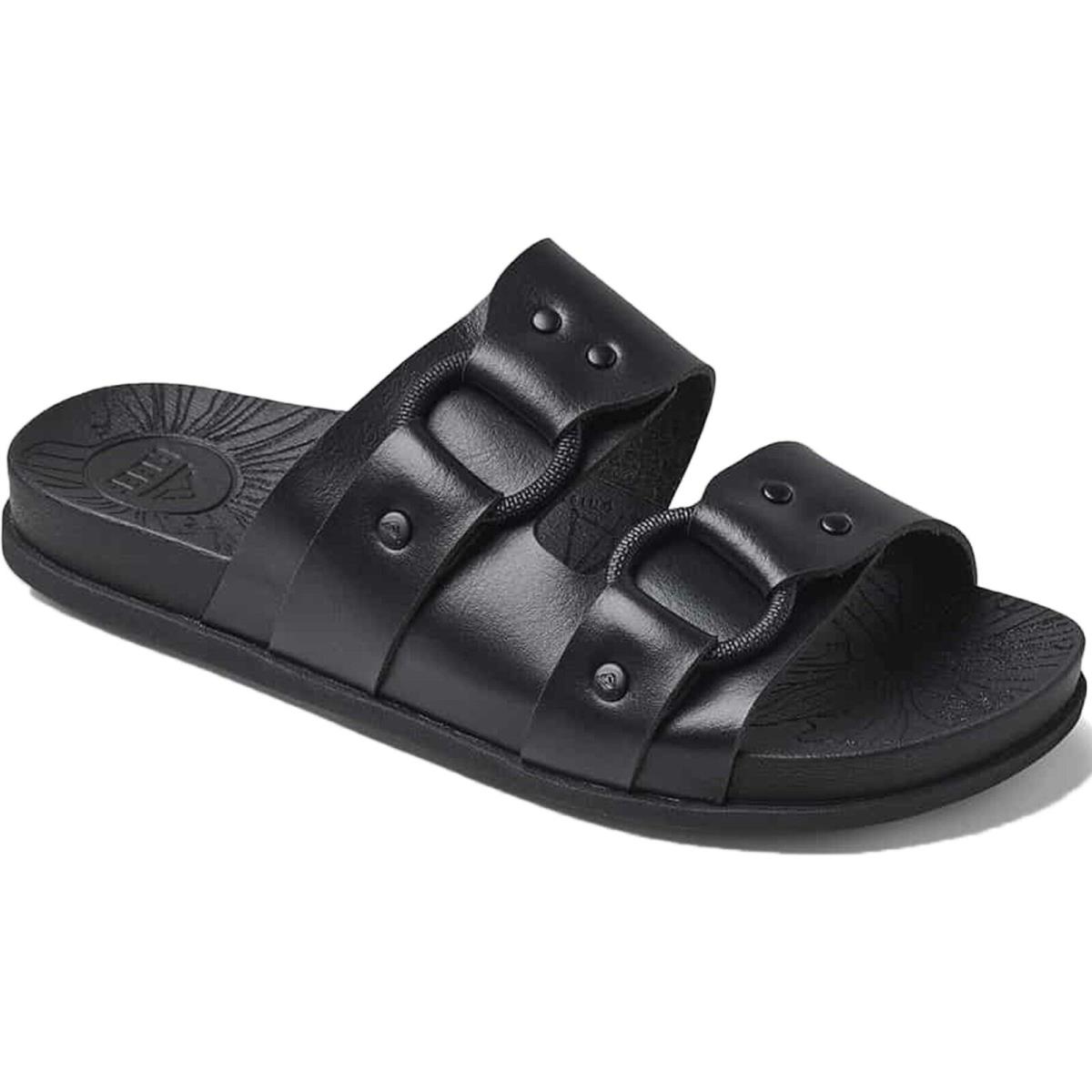 Reef CJ2815 Women`s Cushion Vera Cruz Black Night Chunky Non Slip Slide Sandal