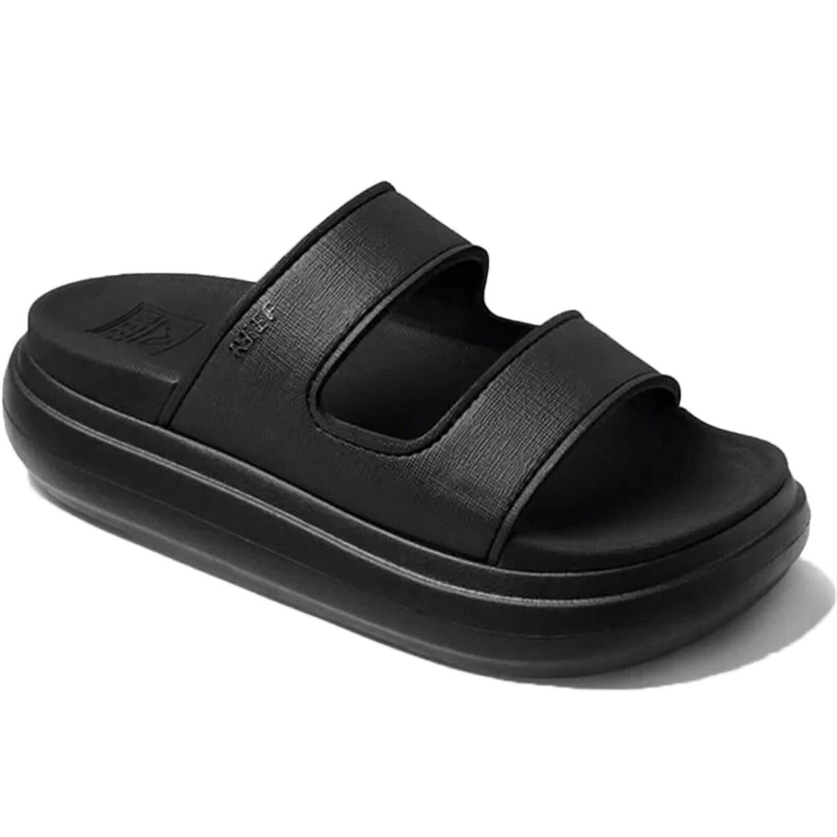 Reef CJ2224 Women`s Cushion Bondi 2 Bar Black Water Friendly Slide Sandal