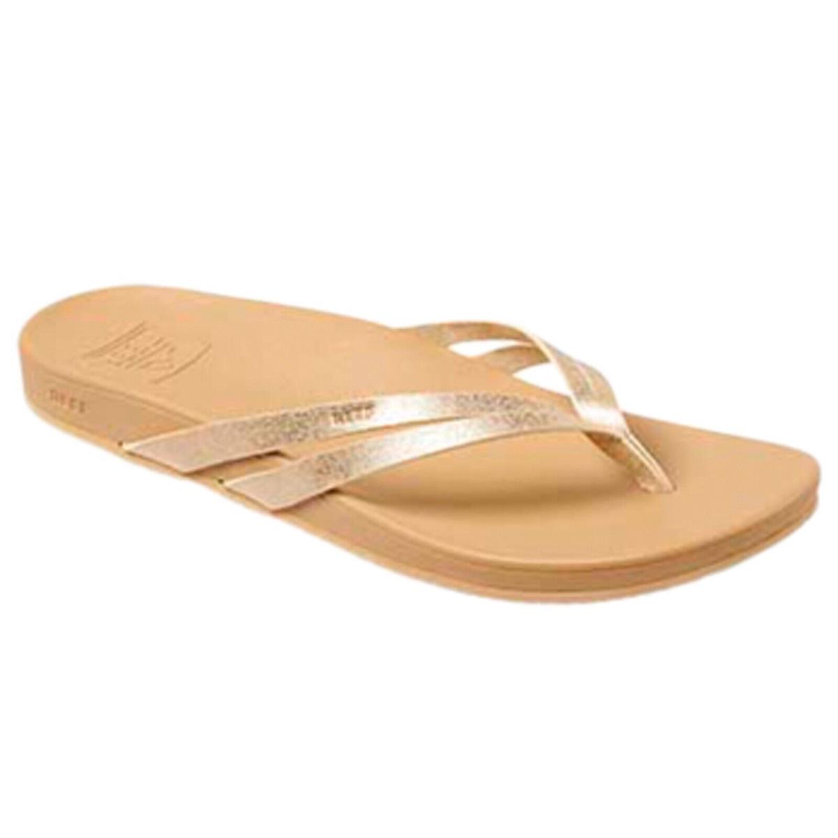 Reef RF0A3YNMCHN Women`s Cushion Spring Joy Champagne Summer Sandal Flip Flop