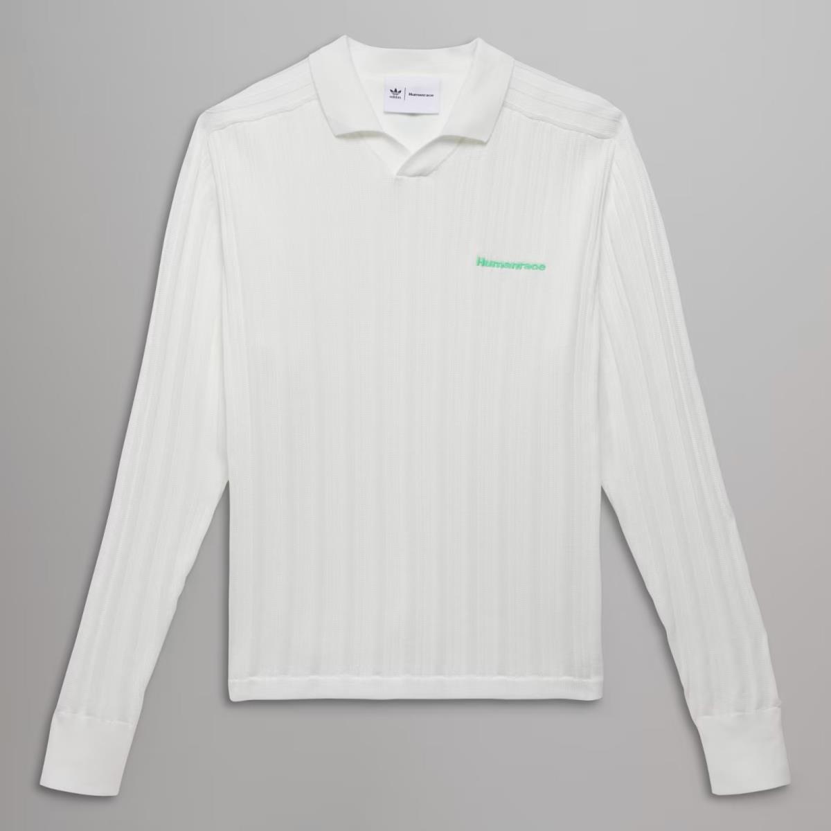 Adidas Pharrell Williams Knit Long Sleeve Jersey `cloud White` HZ8138 Size 2XL