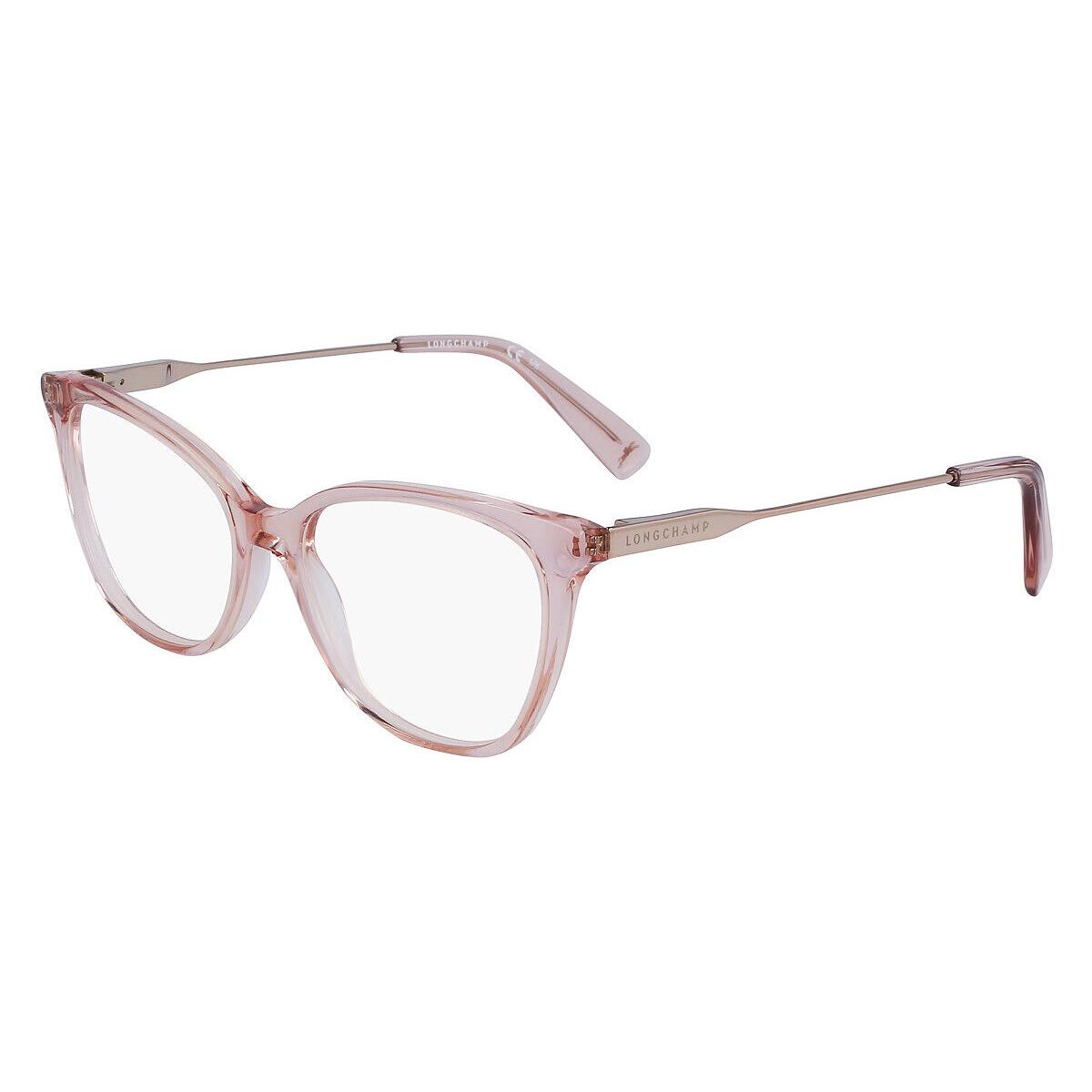 Longchamp LO2719 Eyeglasses Women Rose Cat Eye 53mm