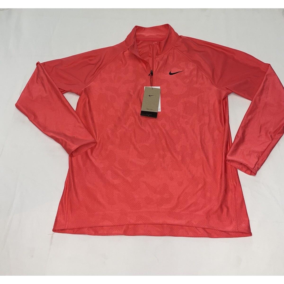 Nike Men`s Dri-fit Adv Tour 1/2-Zip Golf Top Size Medium