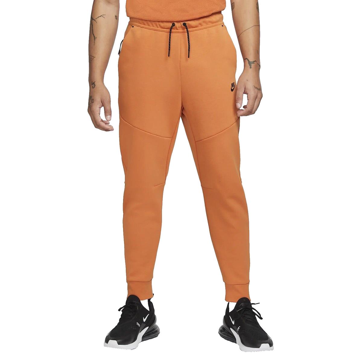 Nike Sportswear Tech Fleece Jogger Pants CU4495-808 Orange Men`s Large L