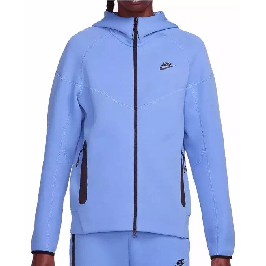 Nike Sportswear Tech Fleece Windrunner Men`s Full-zip Hoodie Blue FB7921-450 2XL