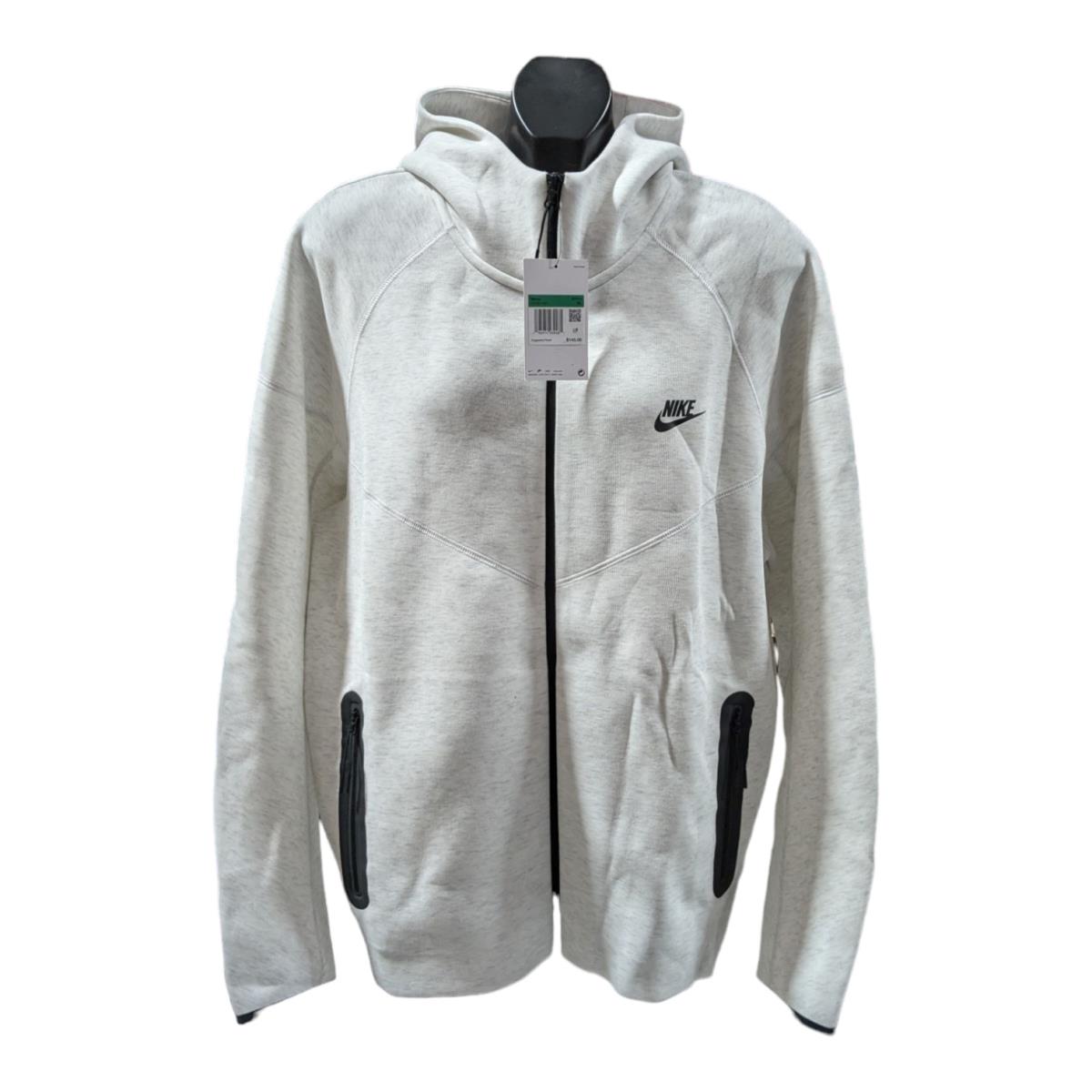 Nike Mens Tech Fleece Windrunner Full Zip - Heather Grey - Size XL - FB7921-051