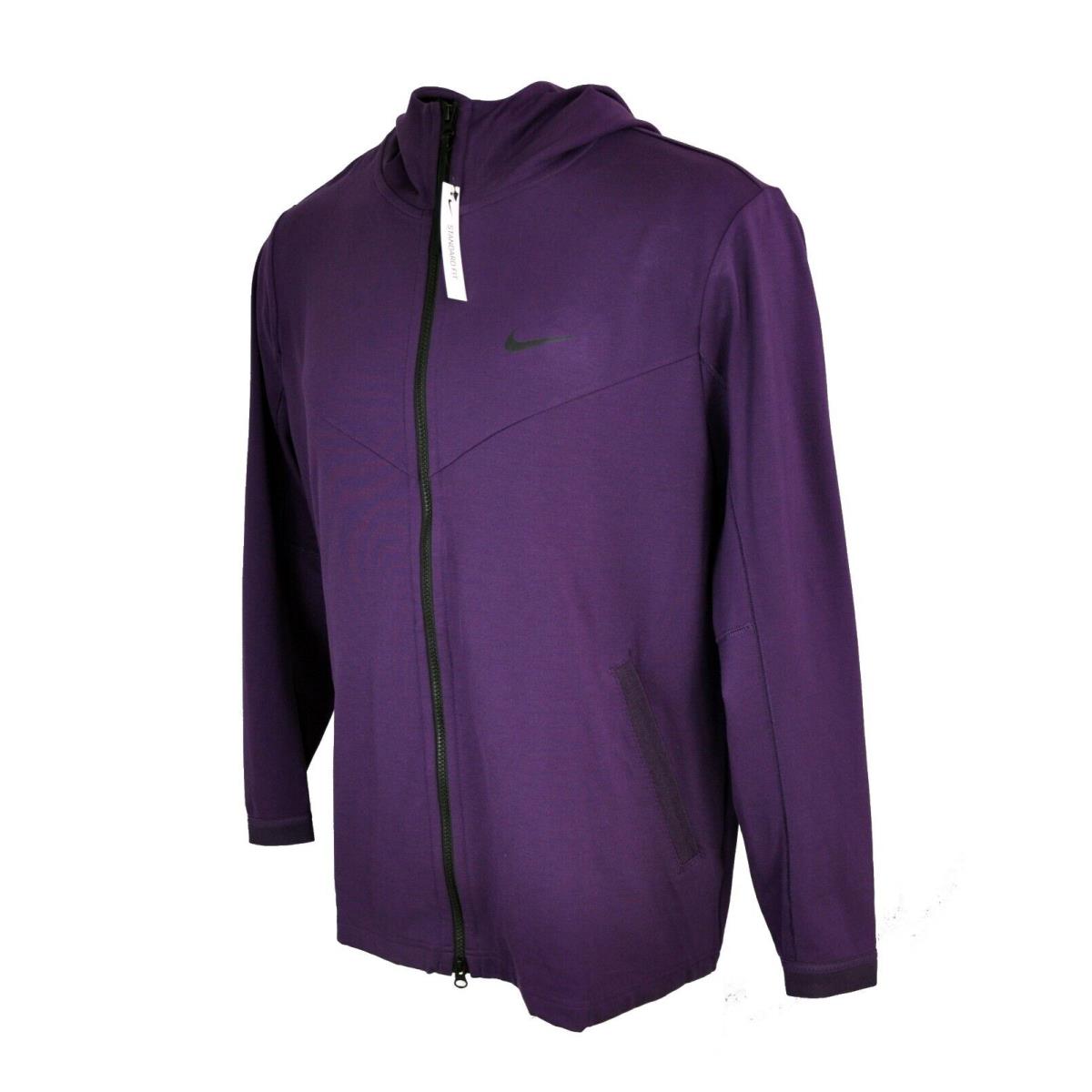 Nike Full Zip Jacket Men`s Size XL Sportswear Tech Pack Hoodie Purple Sweatshirt