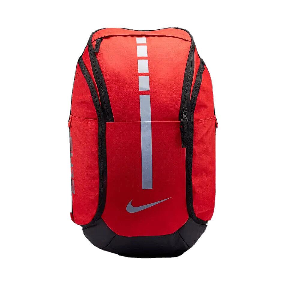 Nike Hoops Elite Pro Backpack University Red Black Metallic Silver BA5554 657