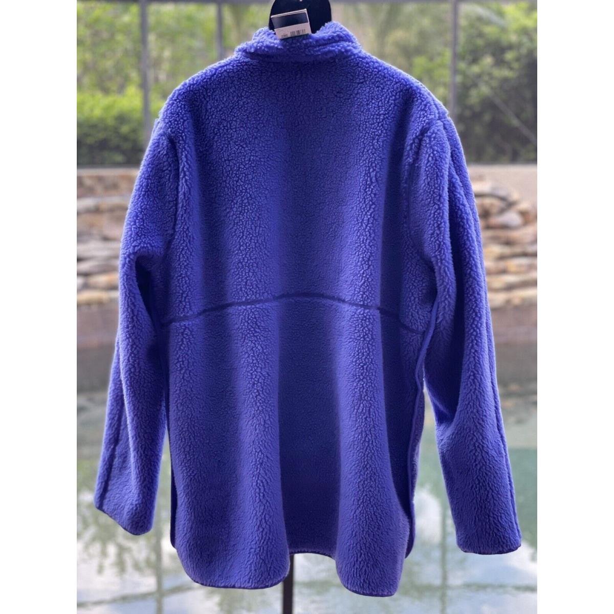 NIKE YOGA SHERPA FLEECE BLUE PULLOVER outlet SWEATSHIRT [DD2182-430] (X-LARGE)