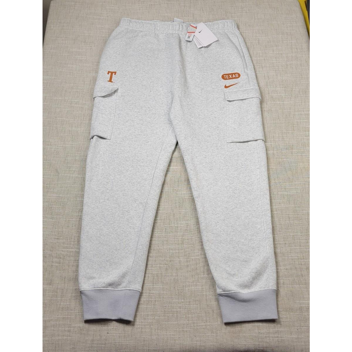 Nike Texas Cargo Jogger Pants Large Mens Gray Heather Club Fleece Tapered