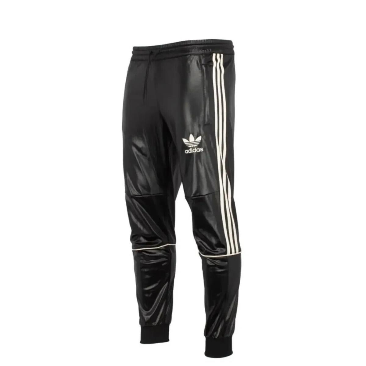 Adidas Originals Chile 20 Trefoil Men`s M MD Track Pants IC8797 Tricot Black Ice