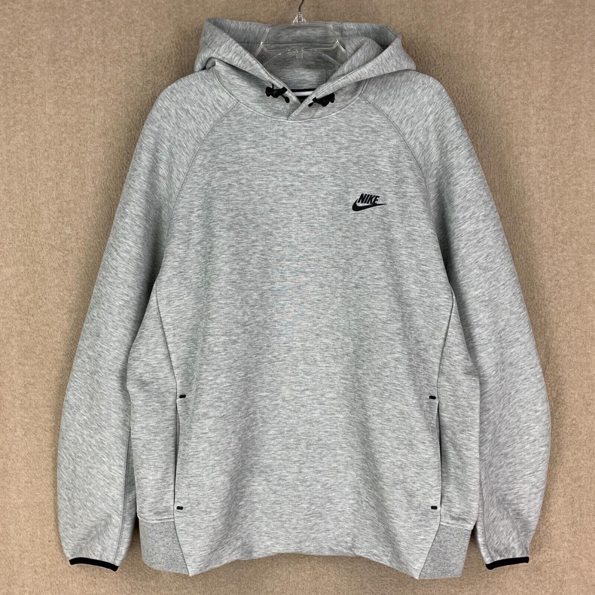 Nike Hoodie XL Gray Sportswear Tech Fleece Sweater Mens Pullover