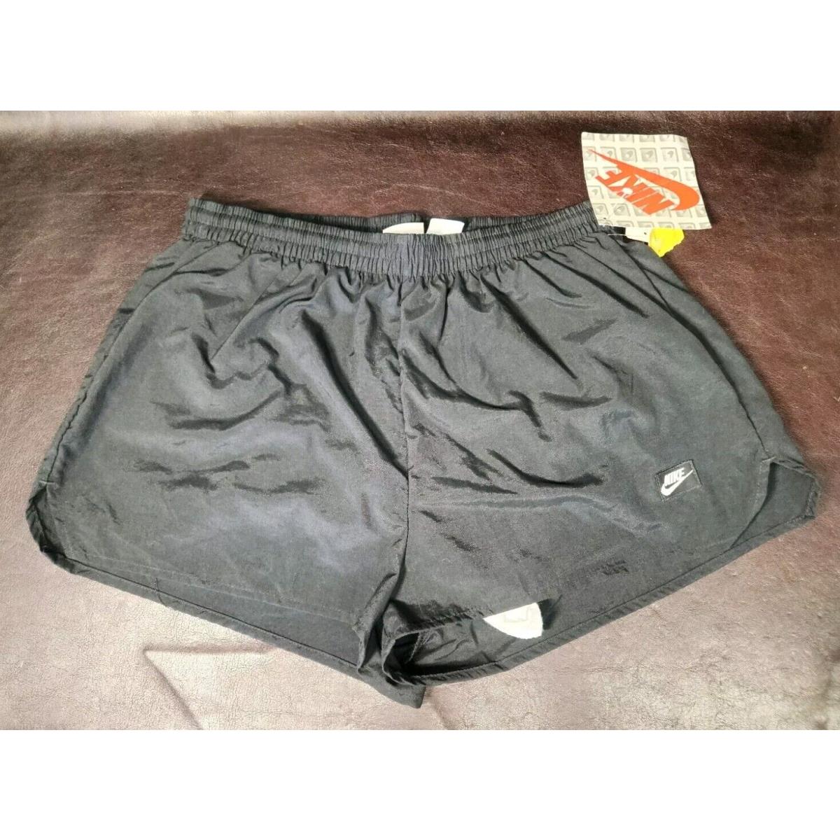 Nos/nwt/vintage 1980s Nike Shorts Mens Black/large/lined Running/workout