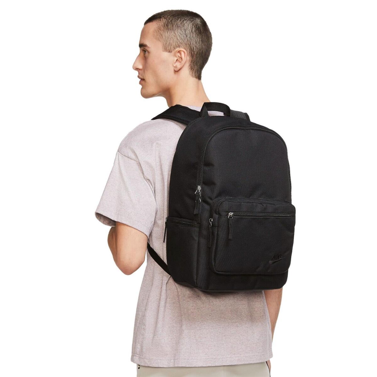 Nike Heritage Black DB3300-010 Eugene Adult Unisex Backpack 23L 1404 CU