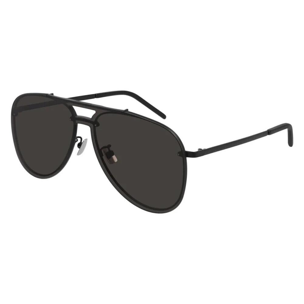 Saint Laurent Sunglasses Classic 11 Mast 002 Black/dark Grey Lens