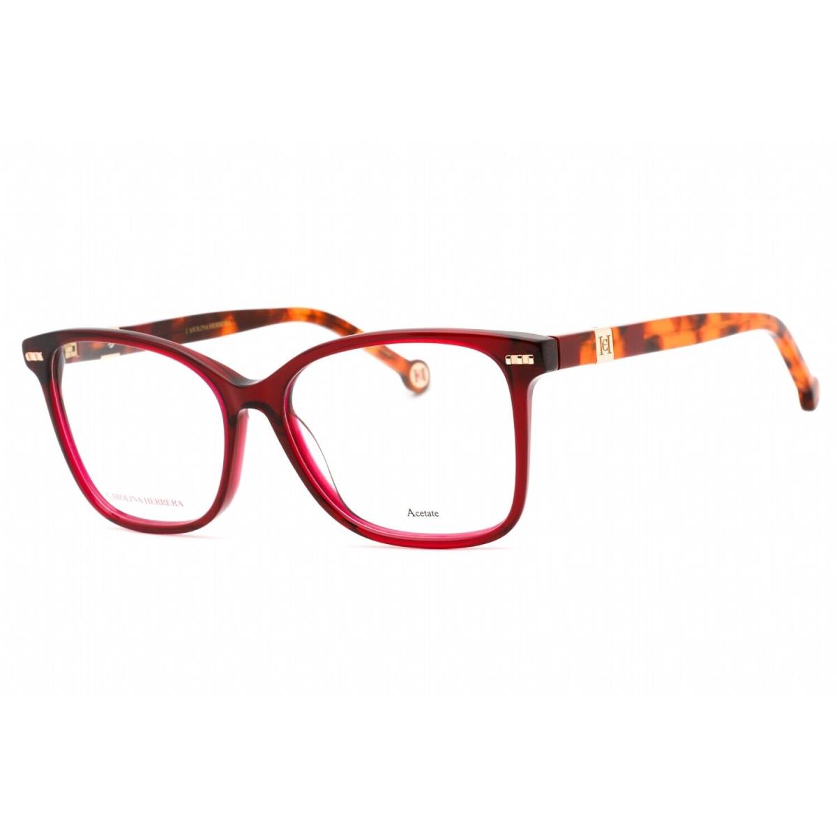 Carolina Herrera CHER0108-YDC-54 Eyeglasses Size 54mm 15mm 145mm Burgundy Women