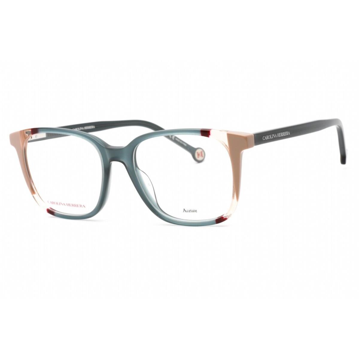 Carolina Herrera CH0065-HBJ-52 Eyeglasses Size 52mm 17mm 145mm Teal Women