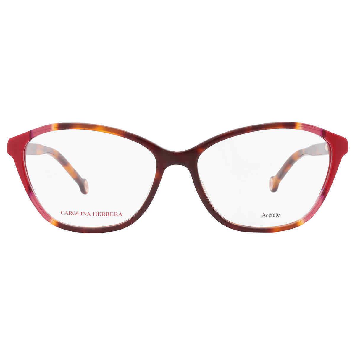 Carolina Herrera Demo Cat Eye Ladies Eyeglasses Her 0122 0O63 55 Her 0122 0O63