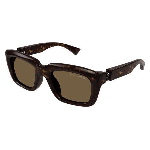 Alexander Mcqueen AM 0431S Sunglasses 005 Havana