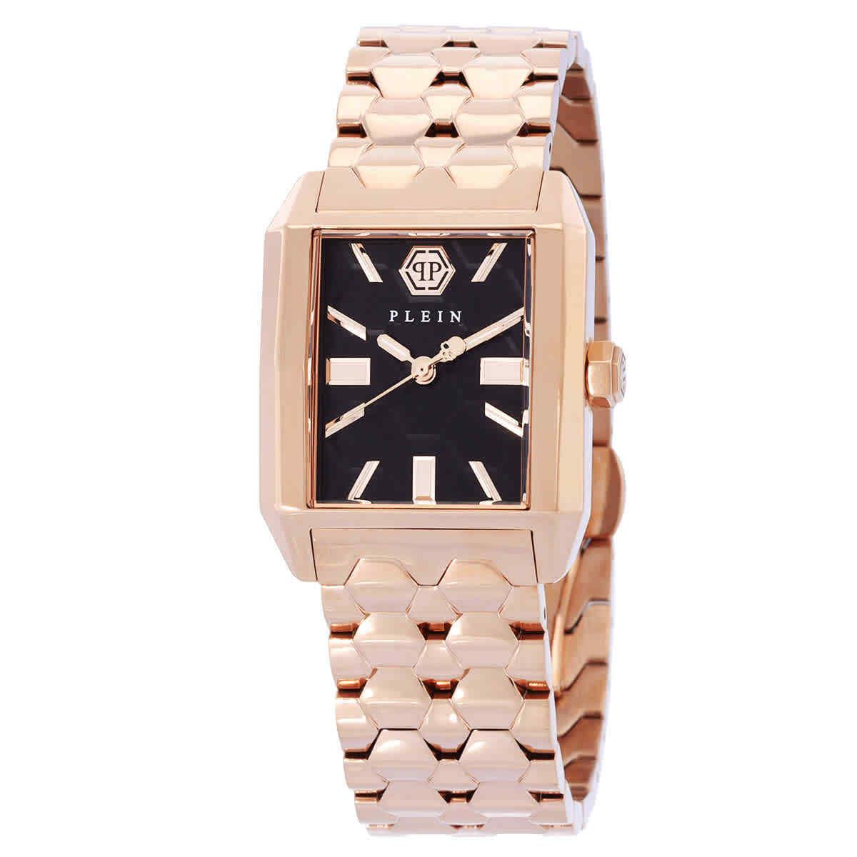 Philipp Plein Offshore Quartz Ladies Watch PWMAA0822 - Band: Rose Gold-tone, Bezel: Rose Gold-tone