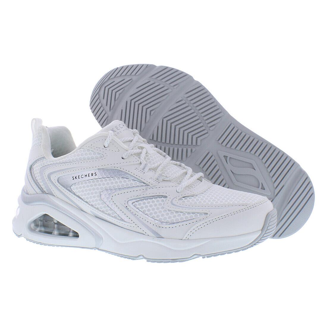 Skechers Street Tres Air Vision-airy Womens Shoes - White/Silver, Main: White