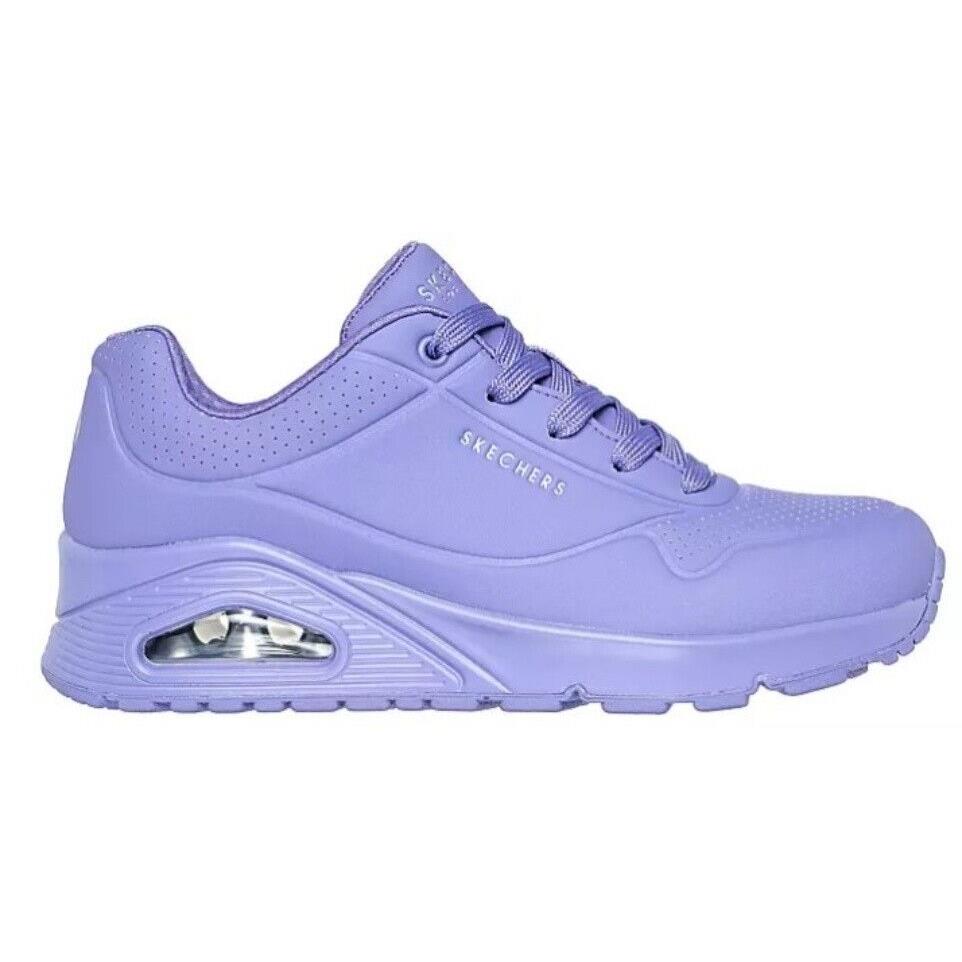 Skechers Street Uno Stand On Air Women`s Sneakers Shoes Skech Air Memory Foam - Purple