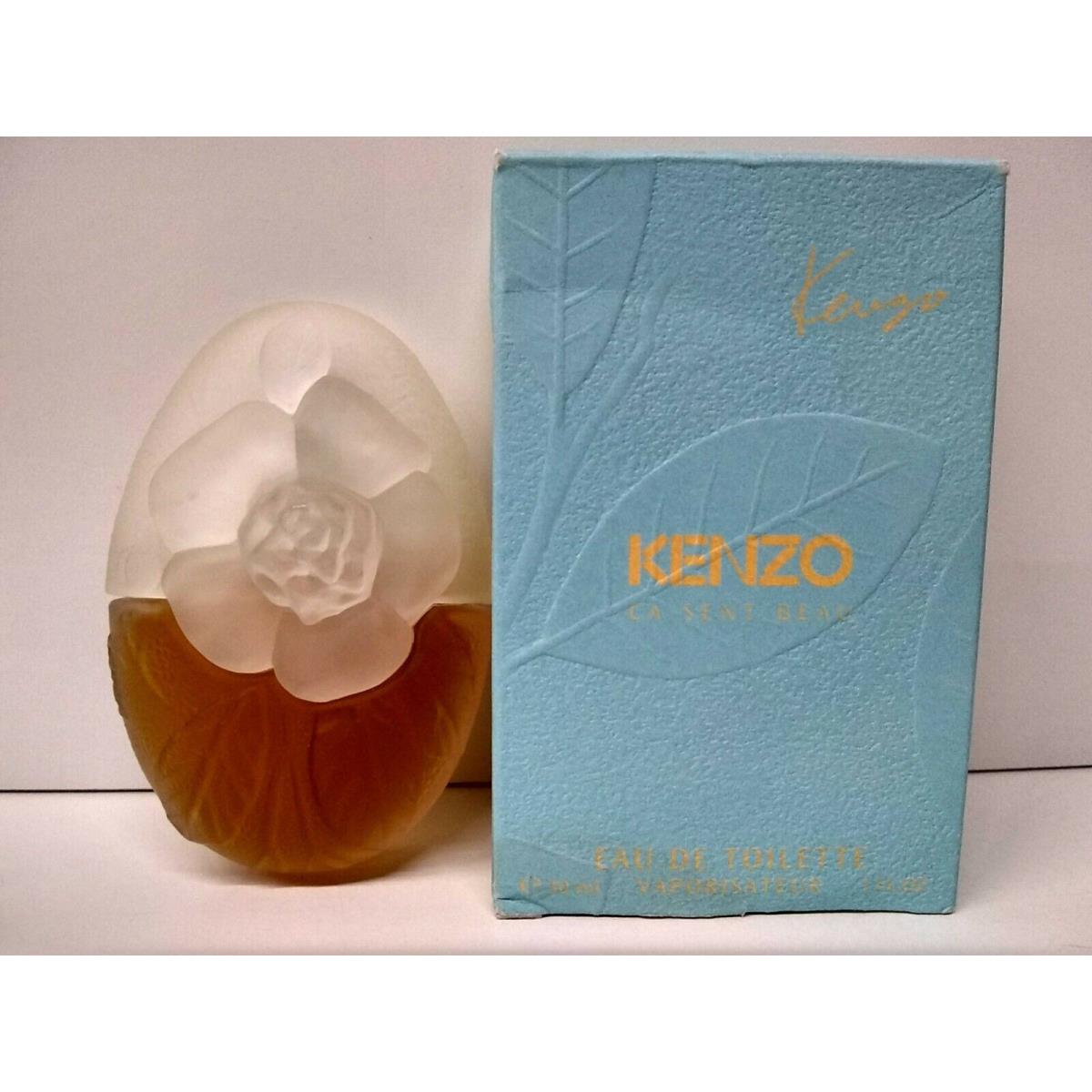 Vintage Kenzo Ca Sent Beau 1.0oz 30ml Women`s Edt Spray Discolored Box Only