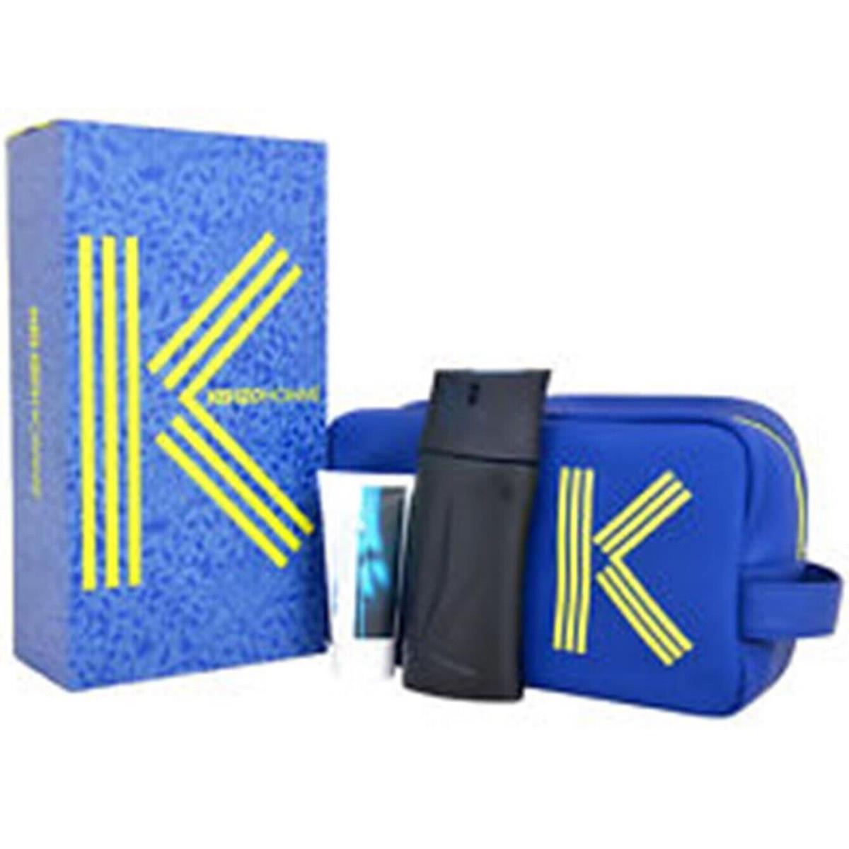 Kenzo Pour Homme For Men Cologne 2 Pcs Gift Set with Fashion Pouch