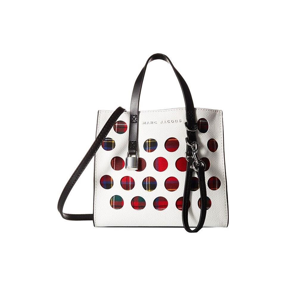 Marc Jacobs Women`s Mini Grind Perforated Tartan Porcelain Multi